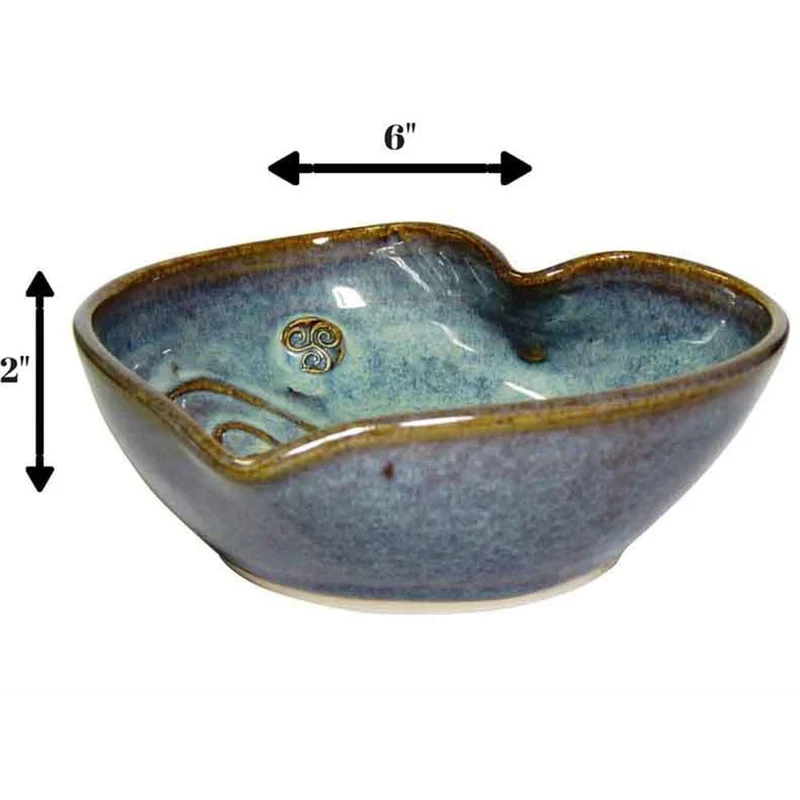 Handcrafted Irish Triskele Heart Shaped Bowl