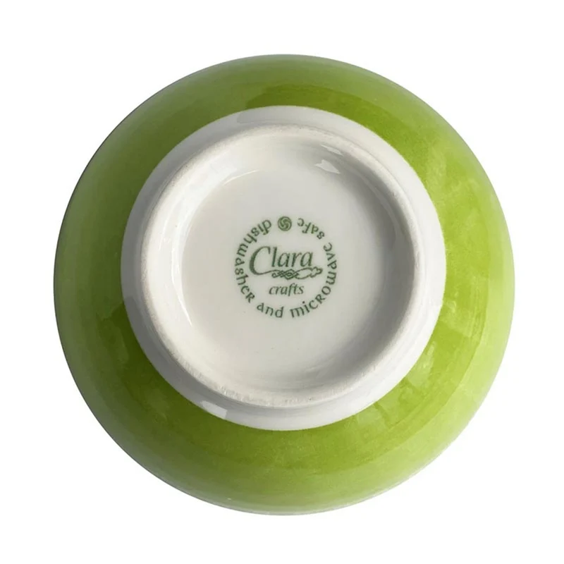New Bone China Green Irish Shamrock Bowl Set of 2