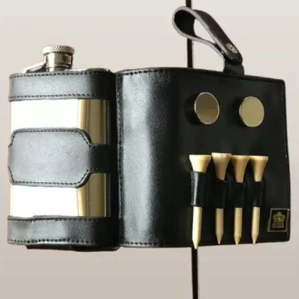 Golf & Whiskey Flask Irish Set