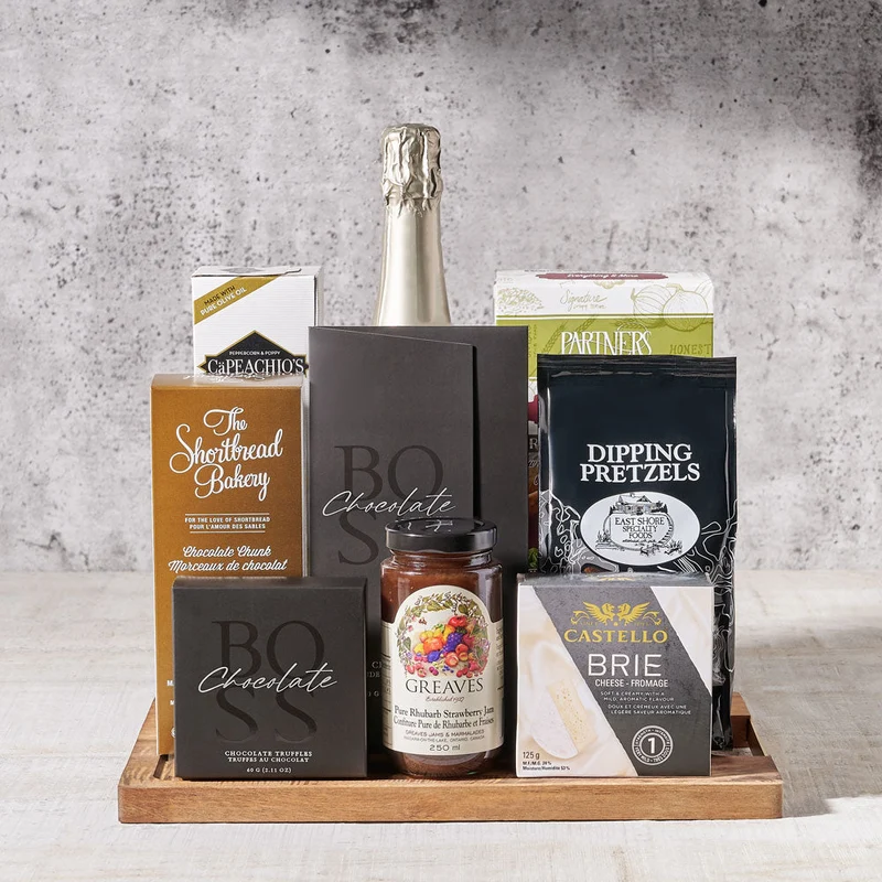 Champagne and Appetizer Cheese Board