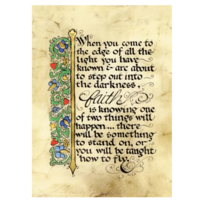 "Faith" Celtic Manuscript Print