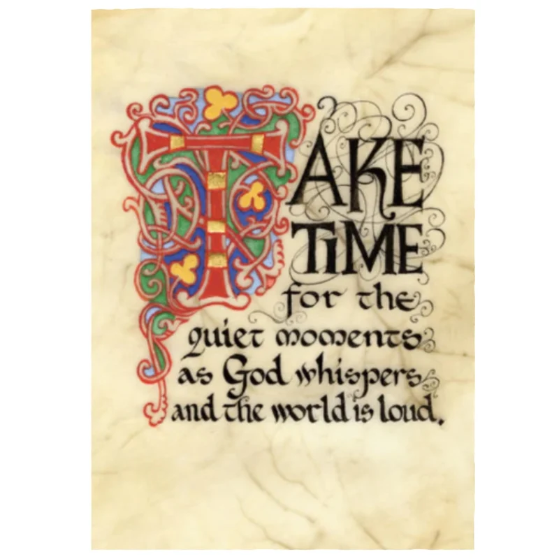 "God Whispers" Celtic Manuscript Print