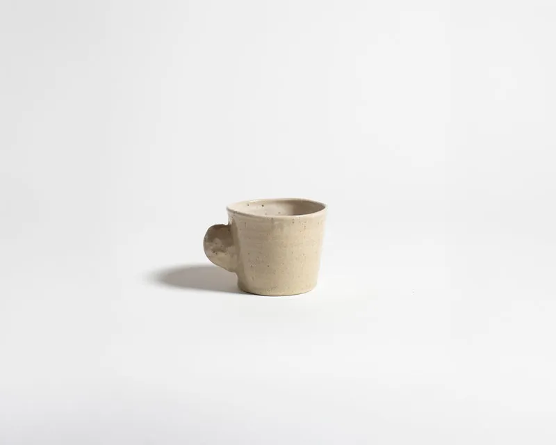 Akiko Hirai "Not I", Samuel Beckett Mug in Beige