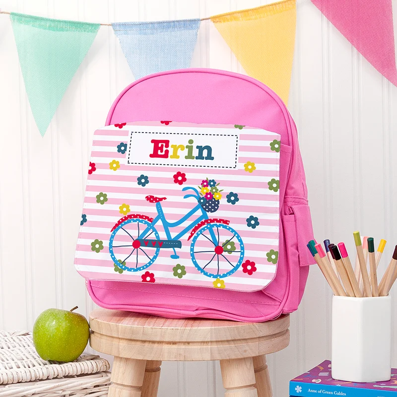 Personalised Personalised Girl's Pink Mini Rucksack