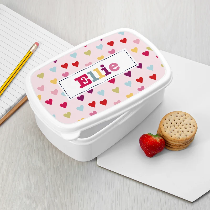 Personalised Personalised Girl's Patterned Lunch Box