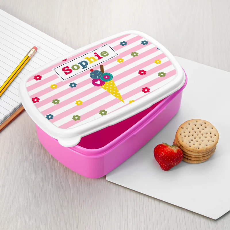 Personalised Personalised Girl's Lunch Box