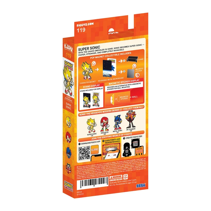 Sonic the Hedgehog (Modern) FiGGYZ Magnet-Sammelfigur Super