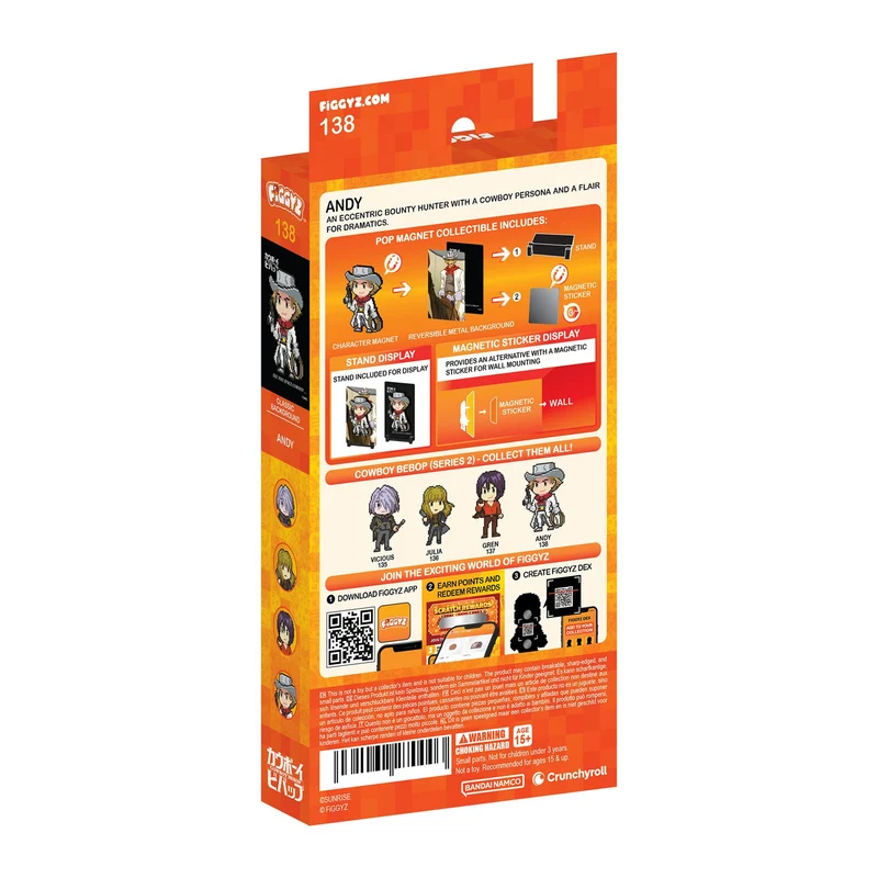 Cowboy Bebop FiGGYZ Magnet-Sammelfigur Andy 11 cm