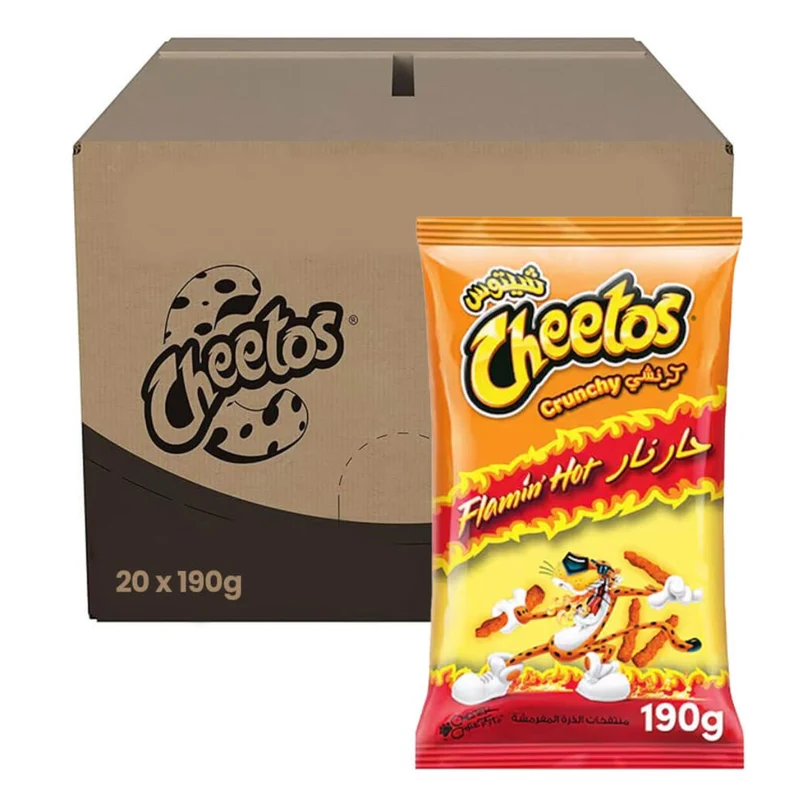 Cheetos Crunchy Flamin' Hot - 20 X 190G