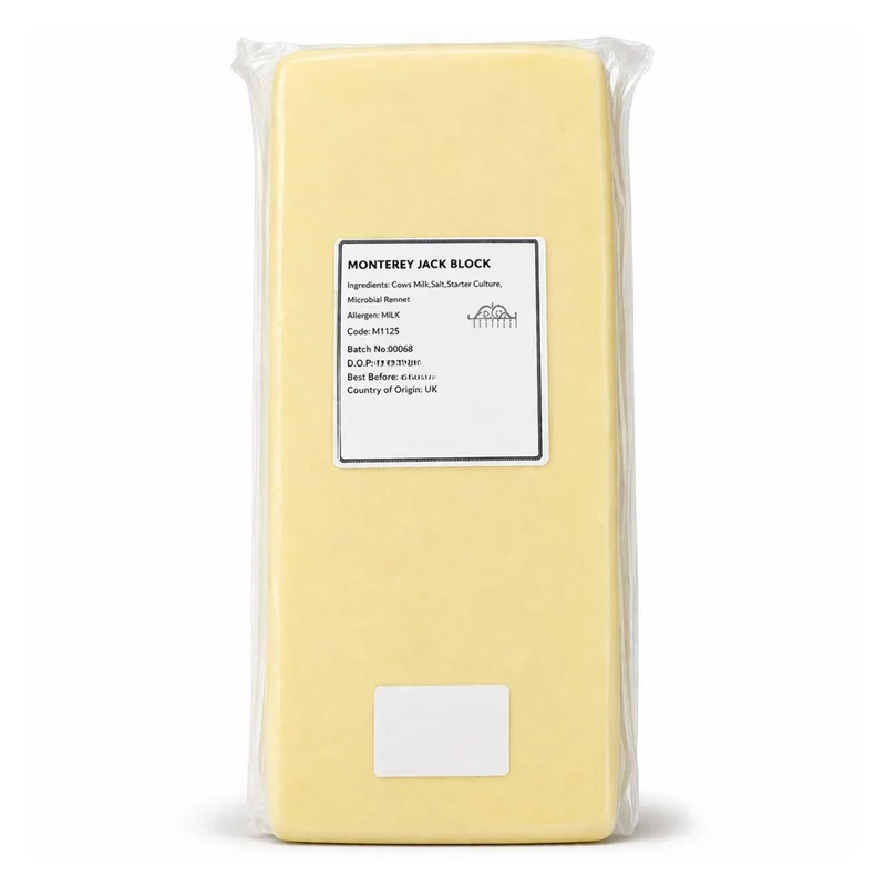 Croxton Manor Monterey Jack Cheese Block, Approx Weight - 5KG