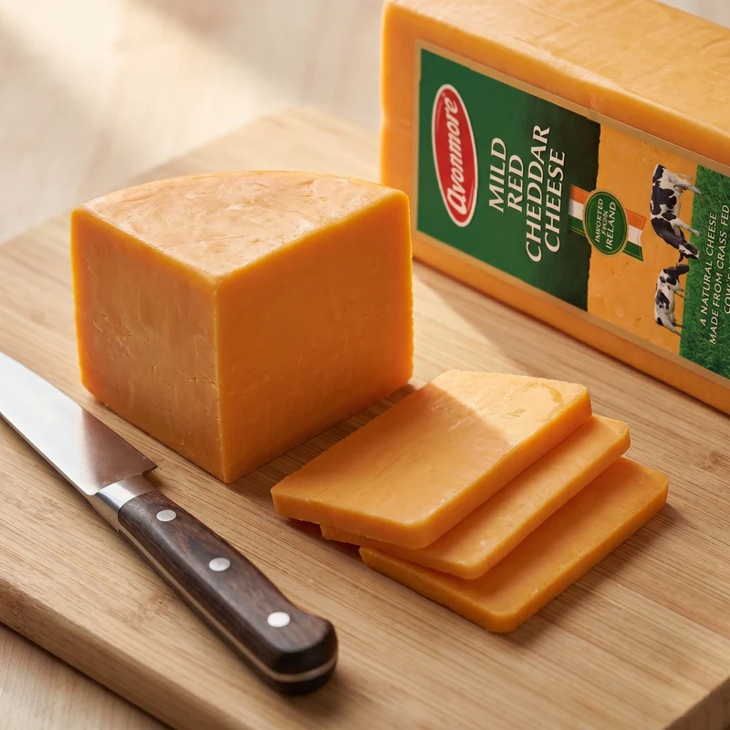 Avonmore Mild Red Cheddar Cheese from Ireland, Block, Approx Weight - 5KG