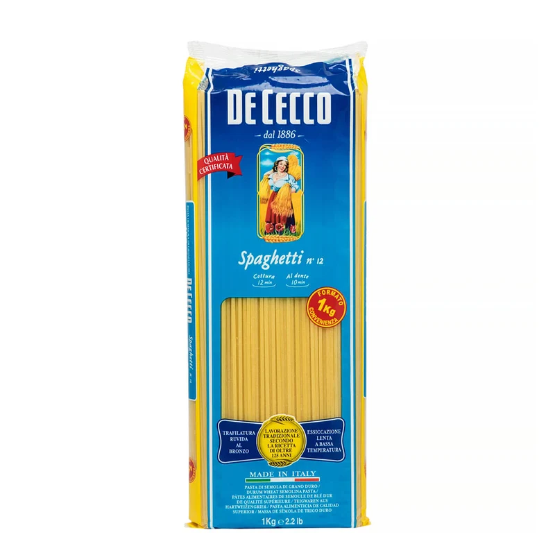 DeCecco Spaghetti Pasta #12, Italy - 1KG