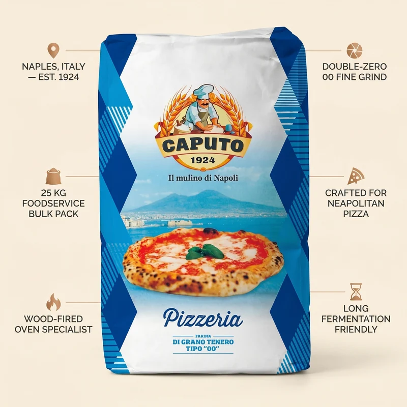 Caputo Pizza Flour '00, Blue Packing, Italy - 25KG