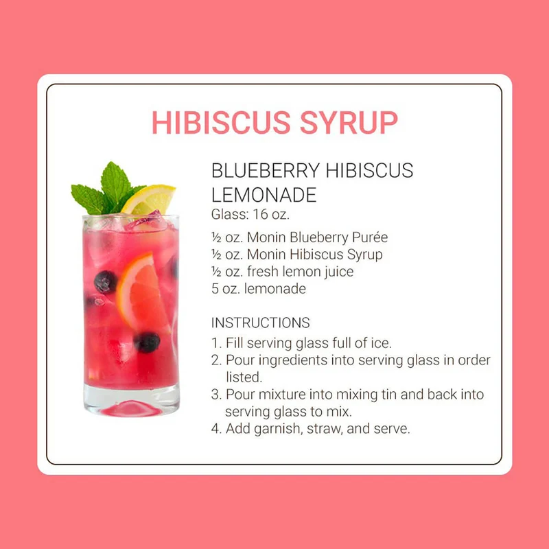 Monin Hibiscus Syrup, Malaysia - 700ML