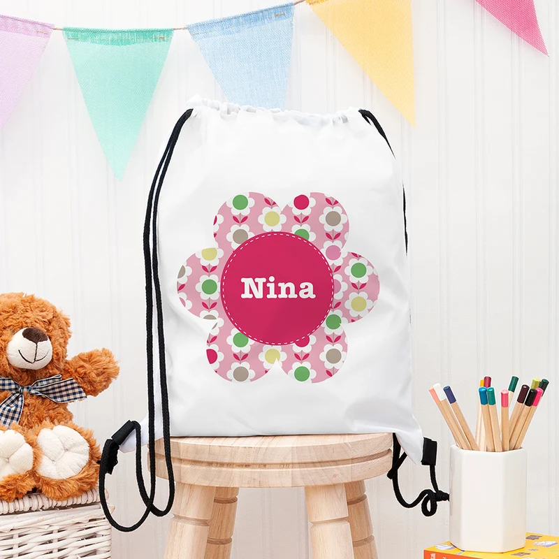 Personalised Personalised Flower Waterproof Swim Bag