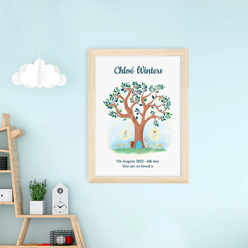 Personalised Personalised Fairy Tree Framed Print