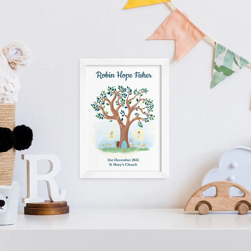 Personalised Personalised Fairy Tree Framed Print