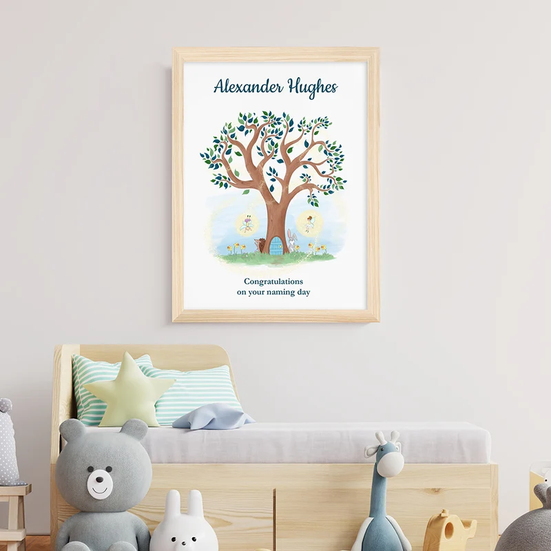 Personalised Personalised Fairy Tree Framed Print