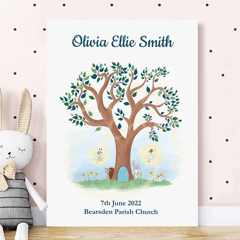 Personalised Personalised Fairy Tree Framed Print