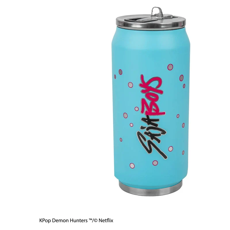 KPop Demon Hunters Thermobecher mit Strohhalm Soda Pop Can
