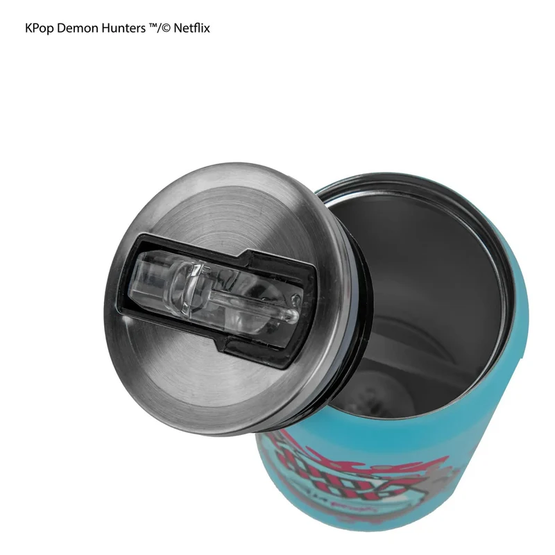 KPop Demon Hunters Thermobecher mit Strohhalm Soda Pop Can