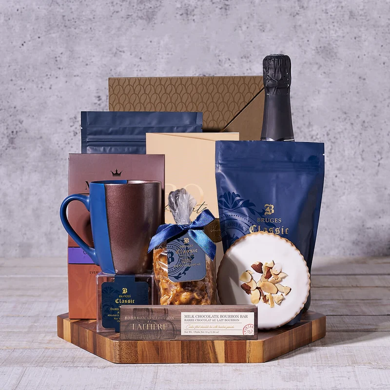 The Gourmet Cocoa & Champagne Gift Tray