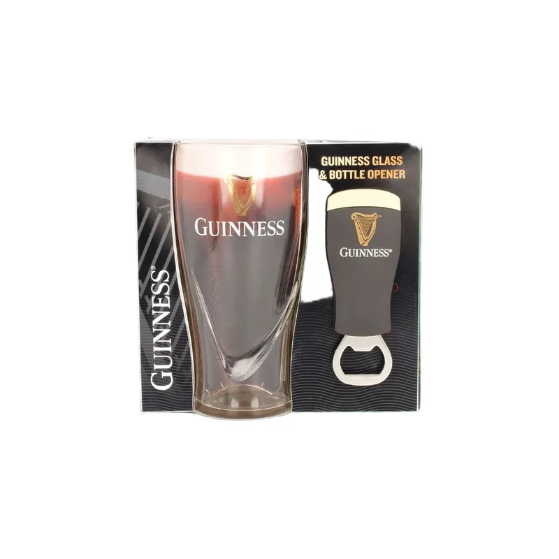 Guinness Pint Glass & Bottle Opener Gift Set