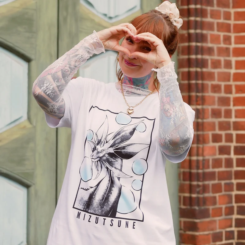 Mizutsune T-Shirt weiß für Monster Hunter Fans
