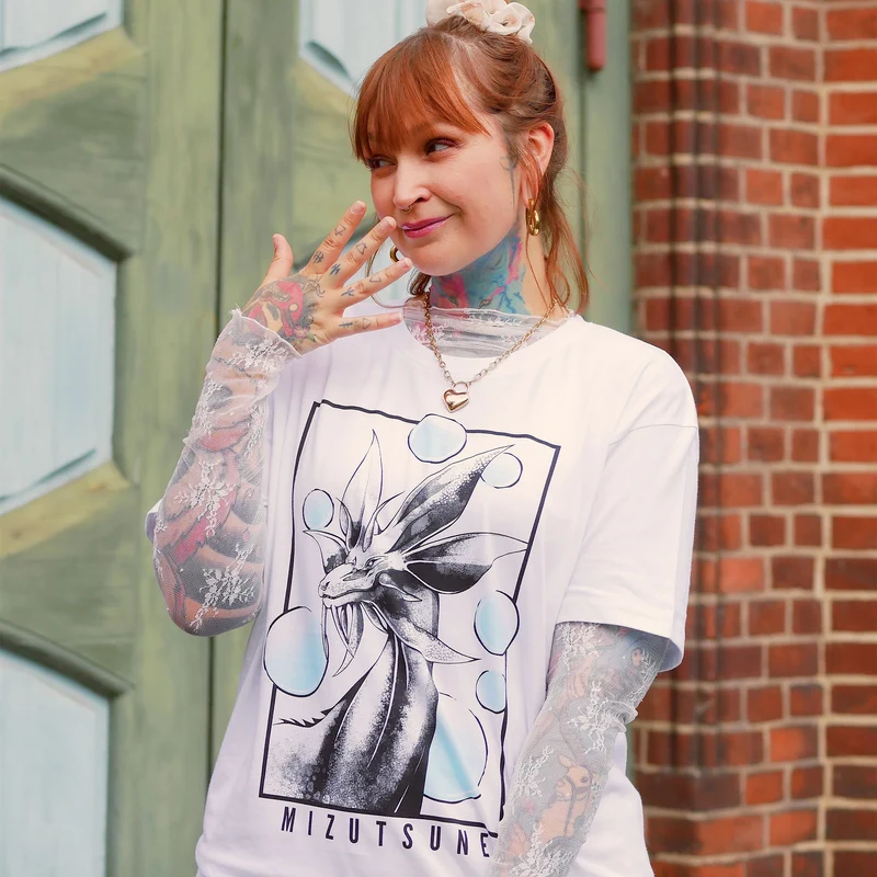 Mizutsune T-Shirt weiß für Monster Hunter Fans