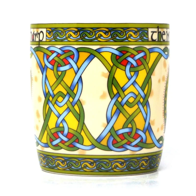 New Bone China Irish Harp Mug