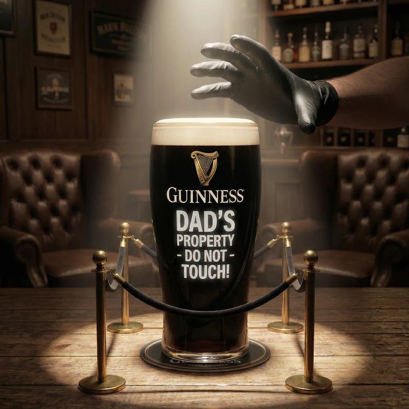Personalised Guinness Pint Glass – Custom Engraved Pint Glass Gift for Him, Beer Lover Gift, Birthday Gift for Dad, Father’s Day Gift