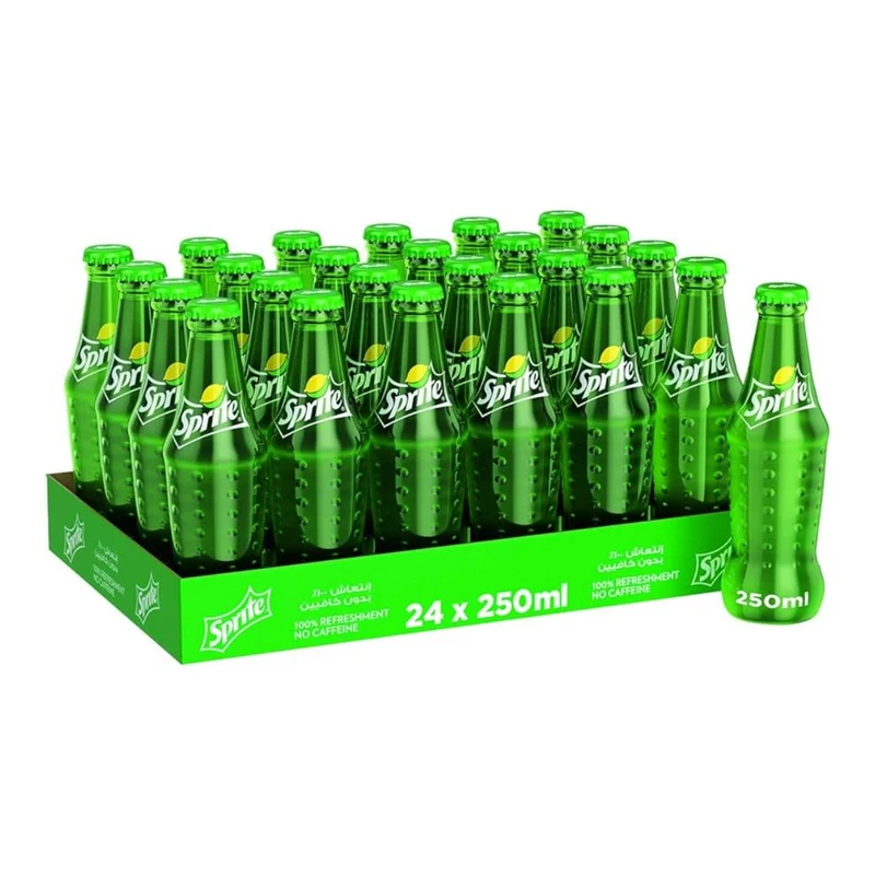 Sprite Soft Drink, Glass, UAE - 24 X 250ML