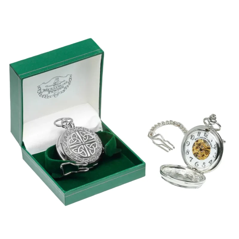 Pewter Mechanical Pocket Watch