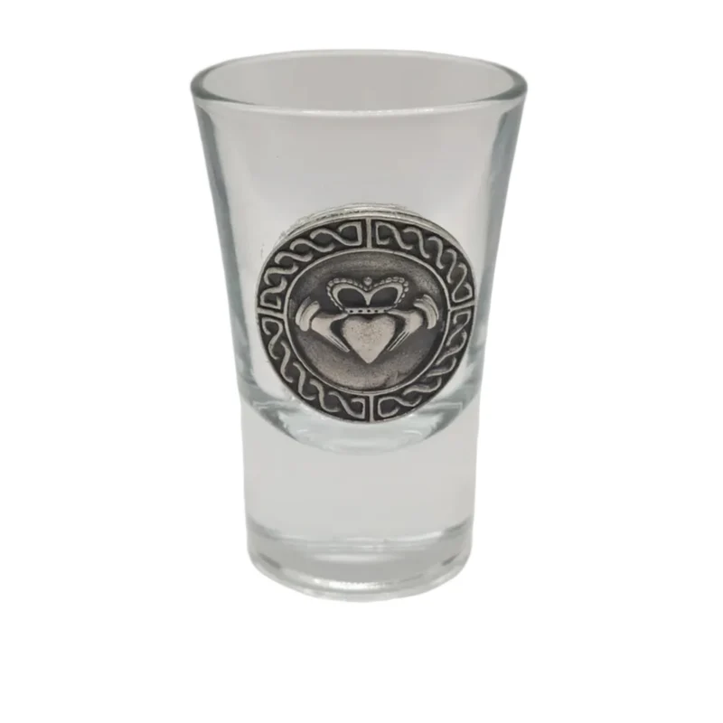 Pewter-Embellished Shot Glasses (Set of 4)