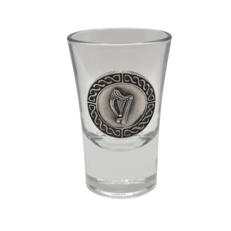 Pewter-Embellished Shot Glasses (Set of 4)