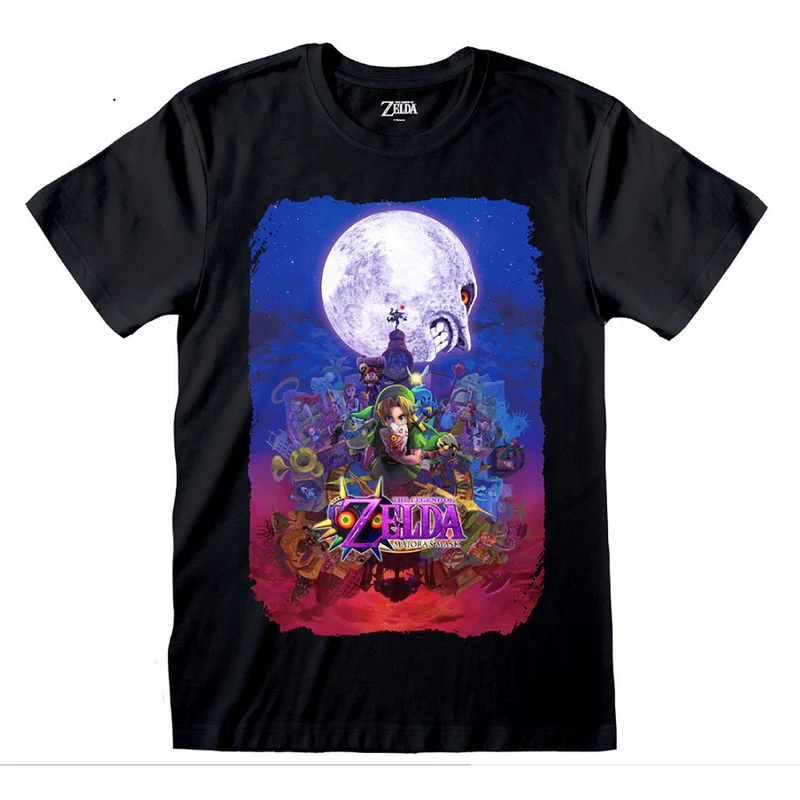 Zelda - Link Poster T-Shirt schwarz