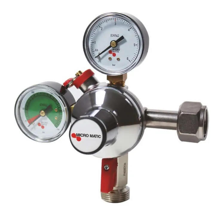 Micro Matic CO2 Druckminderer Premium Plus - 1-ltg - 3 bar