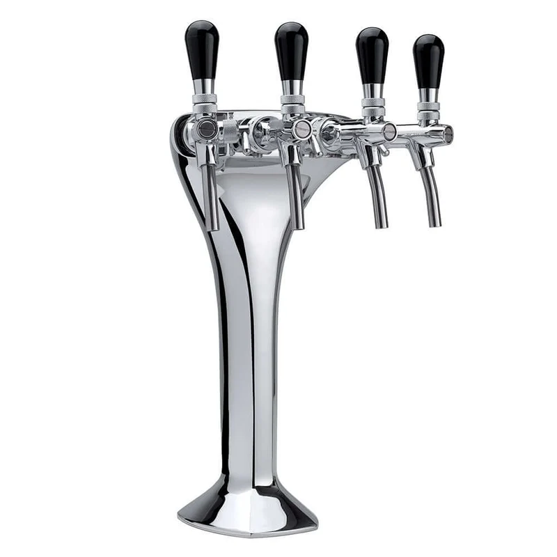 Schanksäule Giotto Chrom | 1-4 Leitungen mit Kühlkreislauf