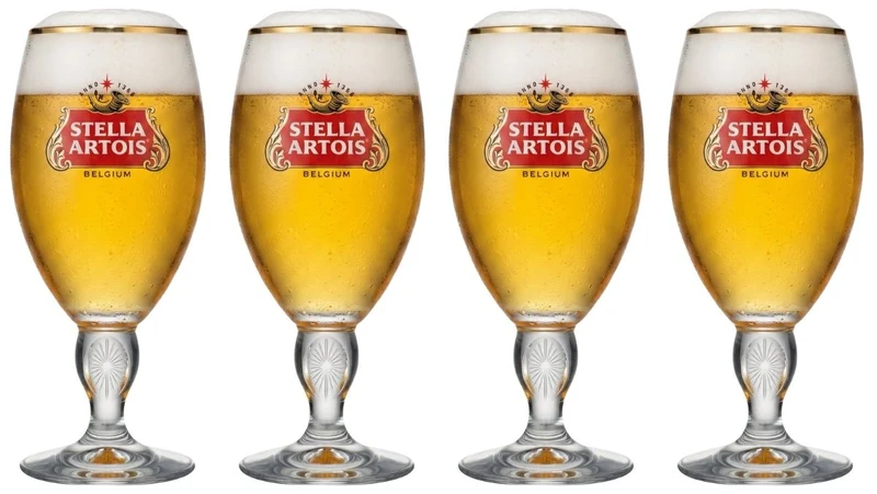 Stella Artois Biergläser - Chalice - 500 ml - 4 Stück