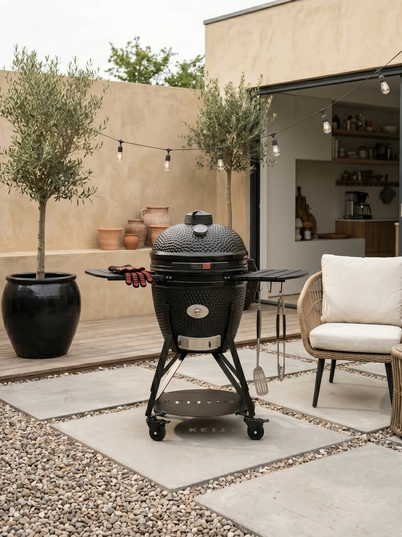 Keij Kamado BBQ Pro Large Schwarz - 21 Zoll