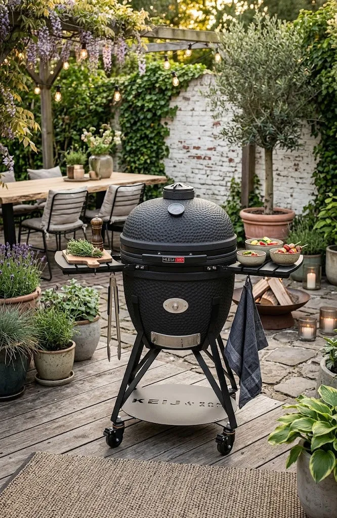 Keij Kamado BBQ Legend XL Matt Schwarz - 23 Zoll