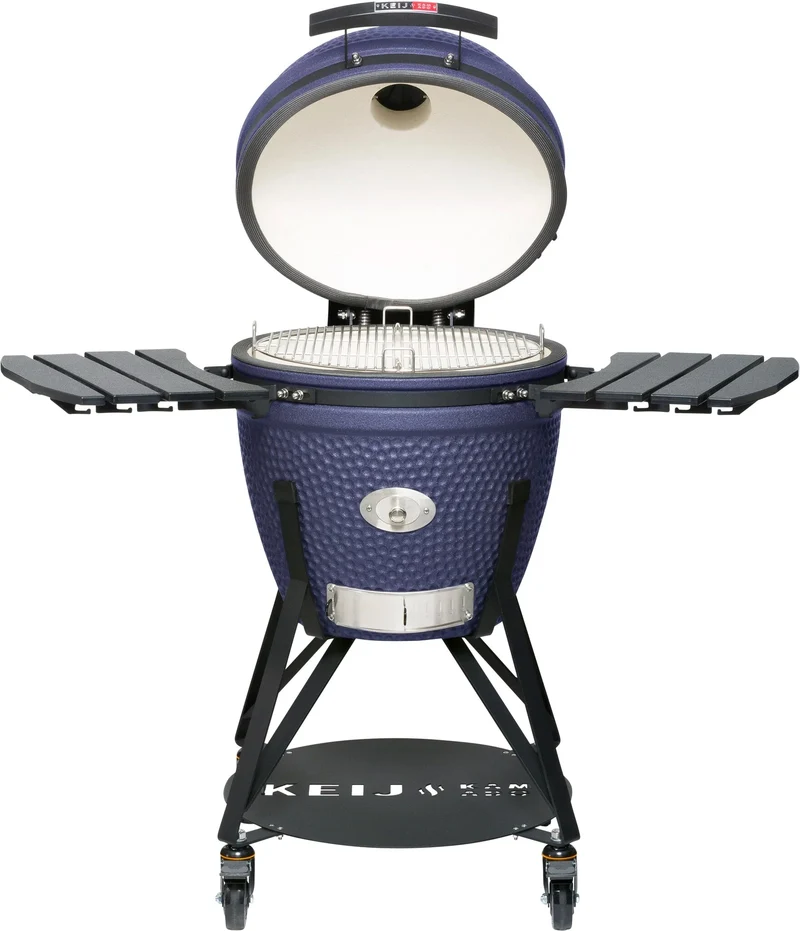 Keij Kamado Legend Keramisch Large Blau - Startersset Grill Holzkohle