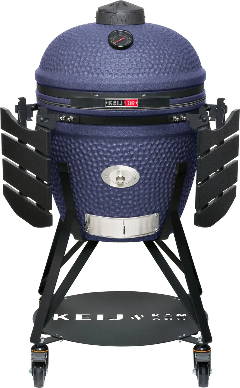 Keij Kamado Legend Keramisch Large Blau - Startersset Grill Holzkohle
