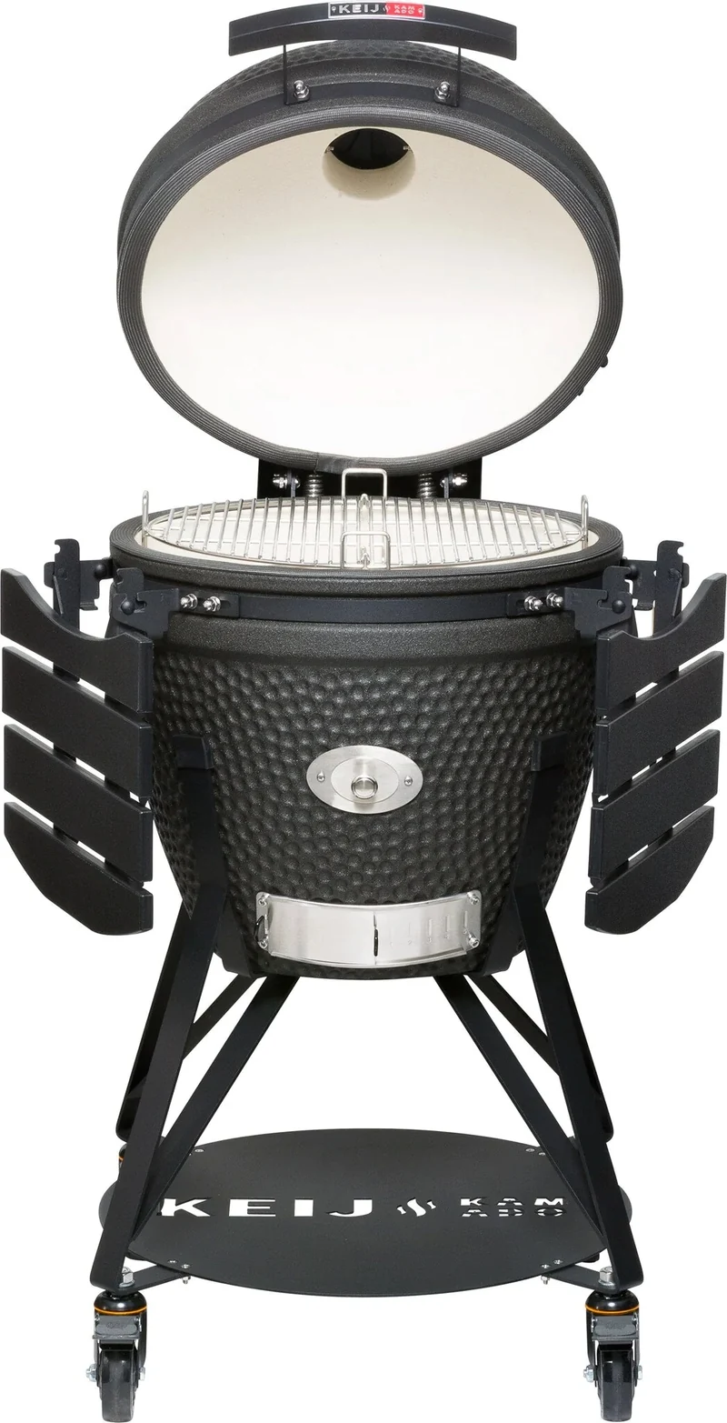 Keij Kamado Legend Keramisch Groß Schwarz - Kamado BBQ Starterset