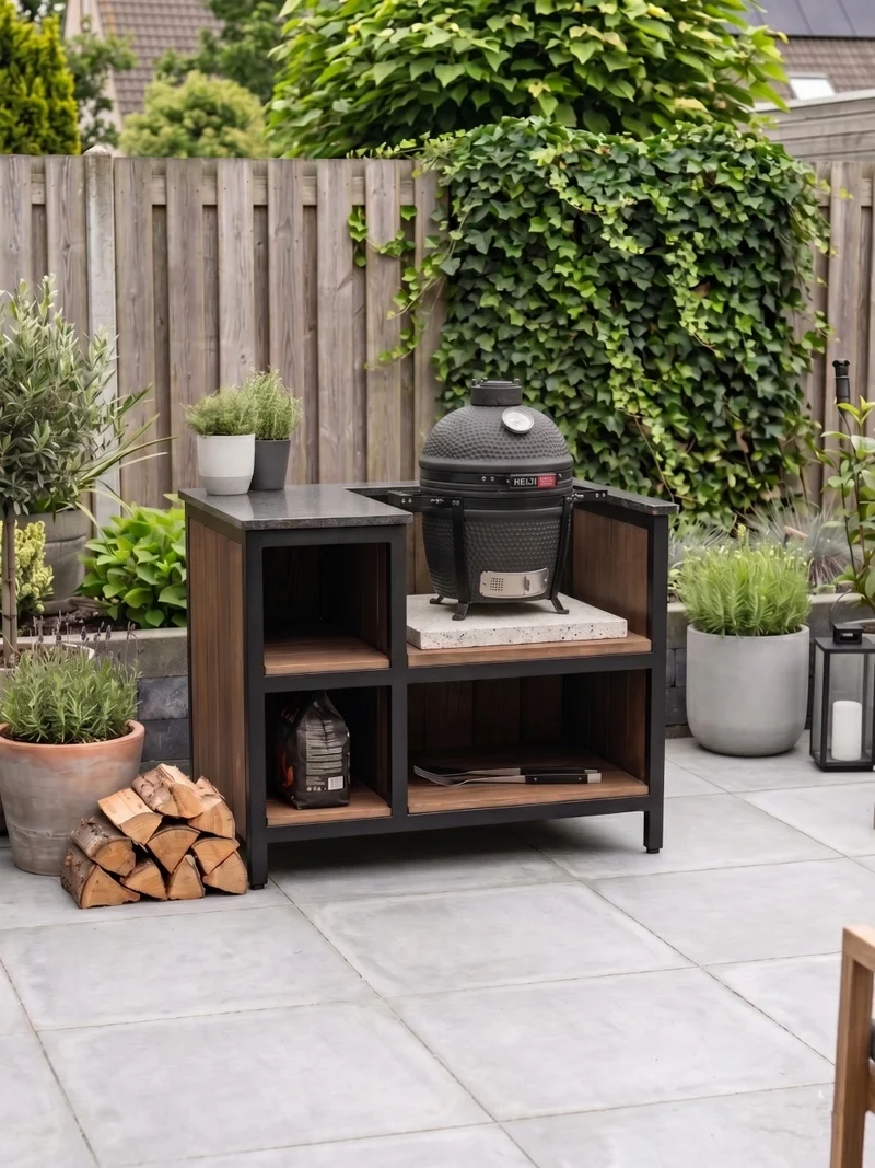 Keij Kamado BBQ Legend Compact Matt Schwarz - 15 Zoll