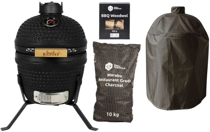 Bighorn Starterset Kamado Keramisch Universell Schwarz - Starterset Zubehör