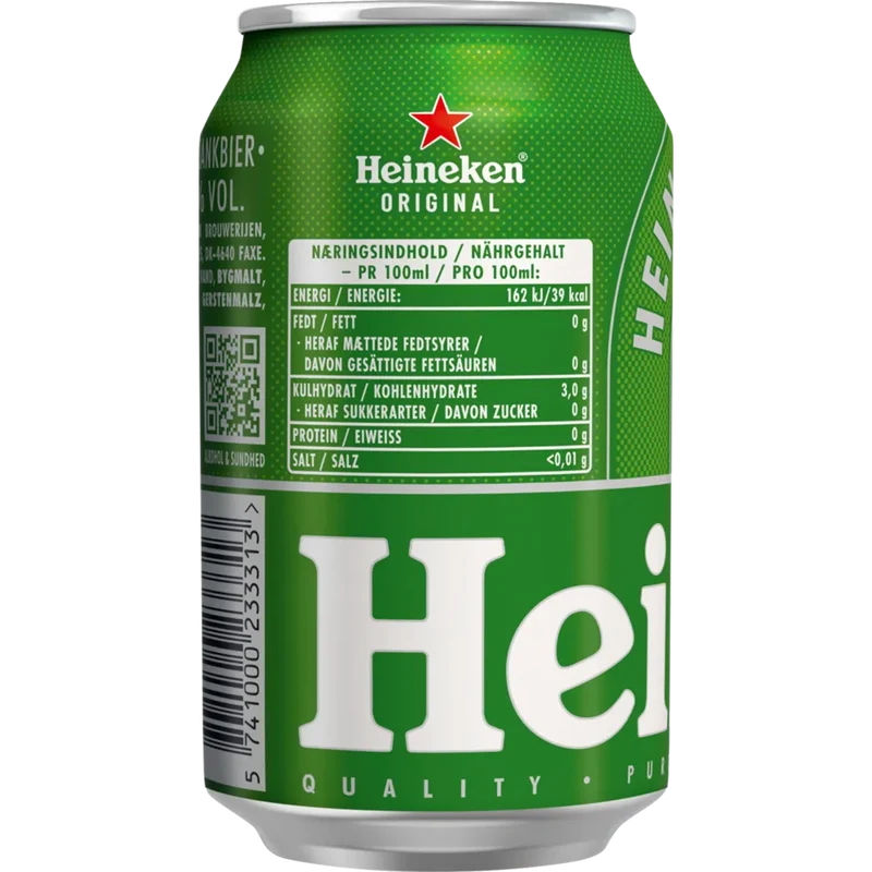Heineken Original 4,6% 24x0,33L Dose zzgl. DPG Pfand
