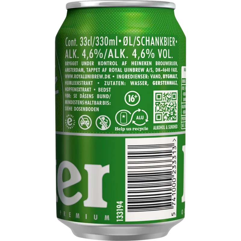 Heineken Original 4,6% 24x0,33L Dose zzgl. DPG Pfand