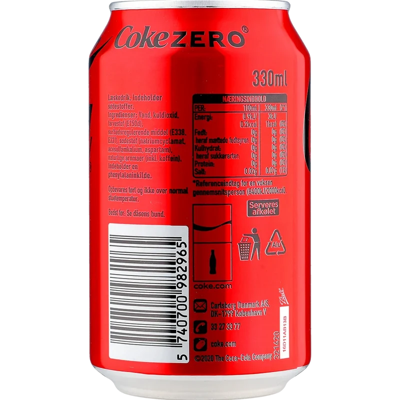 Coca-Cola Zero 24x0,33L Dose zzgl. DPG Pfand