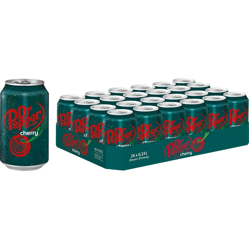 Dr. Pepper Cherry 24x0,33L Dose zzgl. DPG Pfand
